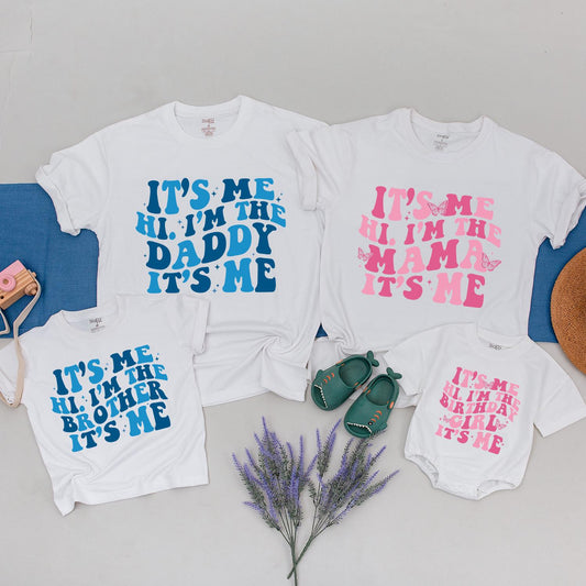 Personalized Family Birthday Matching Shirts Girl 1st Birthday Outfit Toddler Baby Celebration Party Tee Soft Cotton Apparel for Mom Dad & Kids