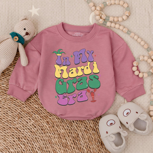 Mardi Gras Baby Romper Outfit for Boy: Fat Tuesday King Cake Party Gift, Cute Baby Clothes, Fun Newborn Bodysuit, Celebrate!