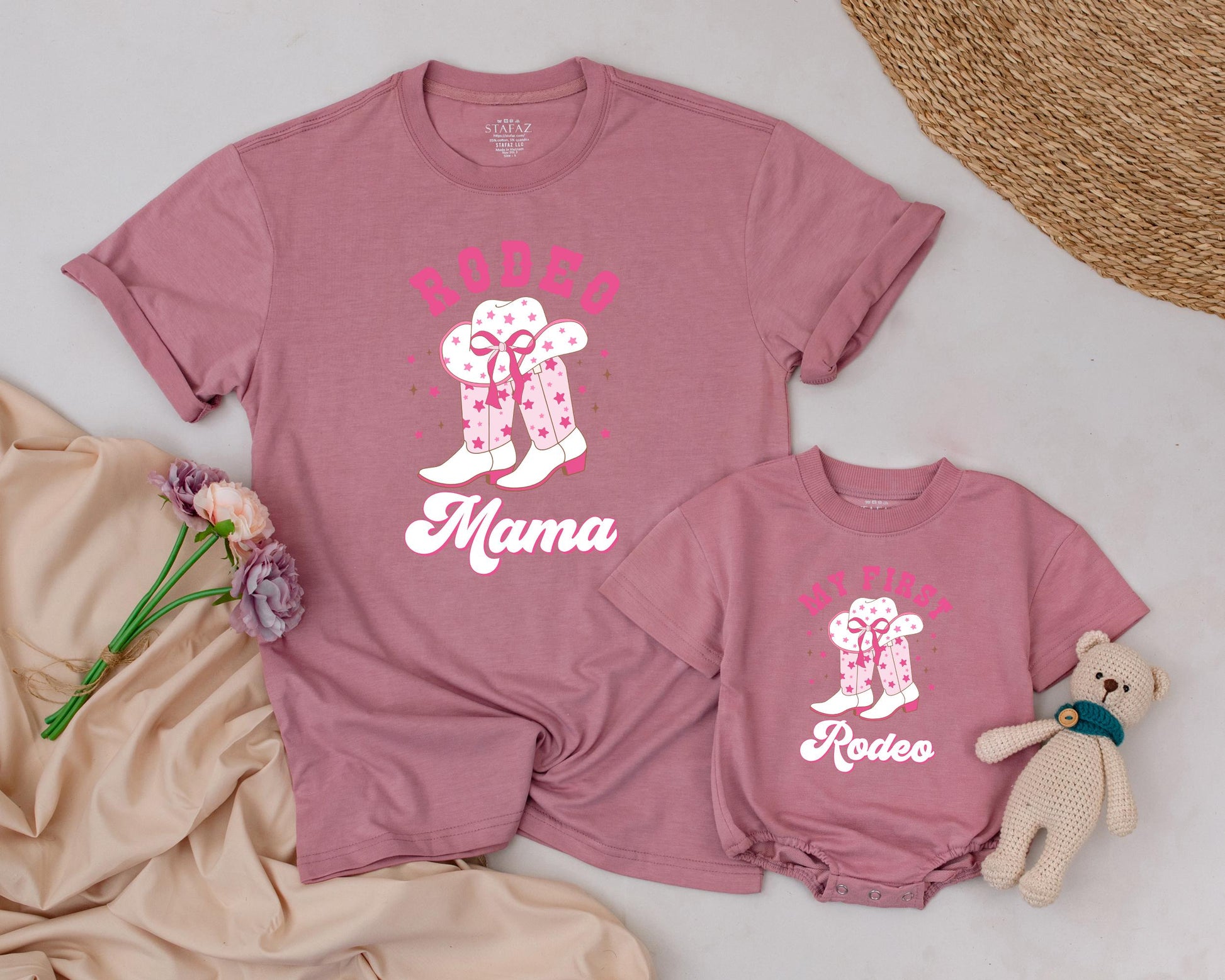 My First Rodeo Family Matching Shirts, 1st Birthday Cowgirl Party Outfit, Western Farm Theme, Baby T-shirt, Matching Siblings Clothes Cute (138 chars)