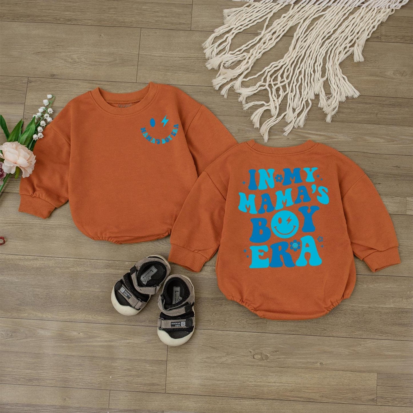 In My Mama's Boy Era Baby Romper - Newborn Bodysuit Baby Shower Gift for Son - Coming Home Outfit, Mom Boy Outfit, Baby Boy Clothes
