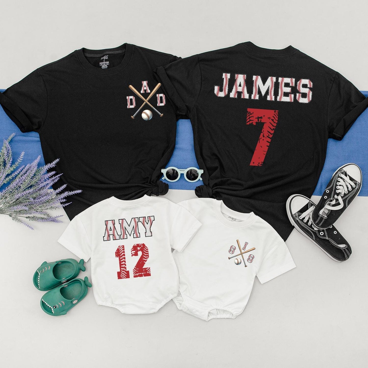 Custom Two-Sided Baseball Shirt Mommy and Me Baseball Team Shirt Game Day Gift for Baseball Season