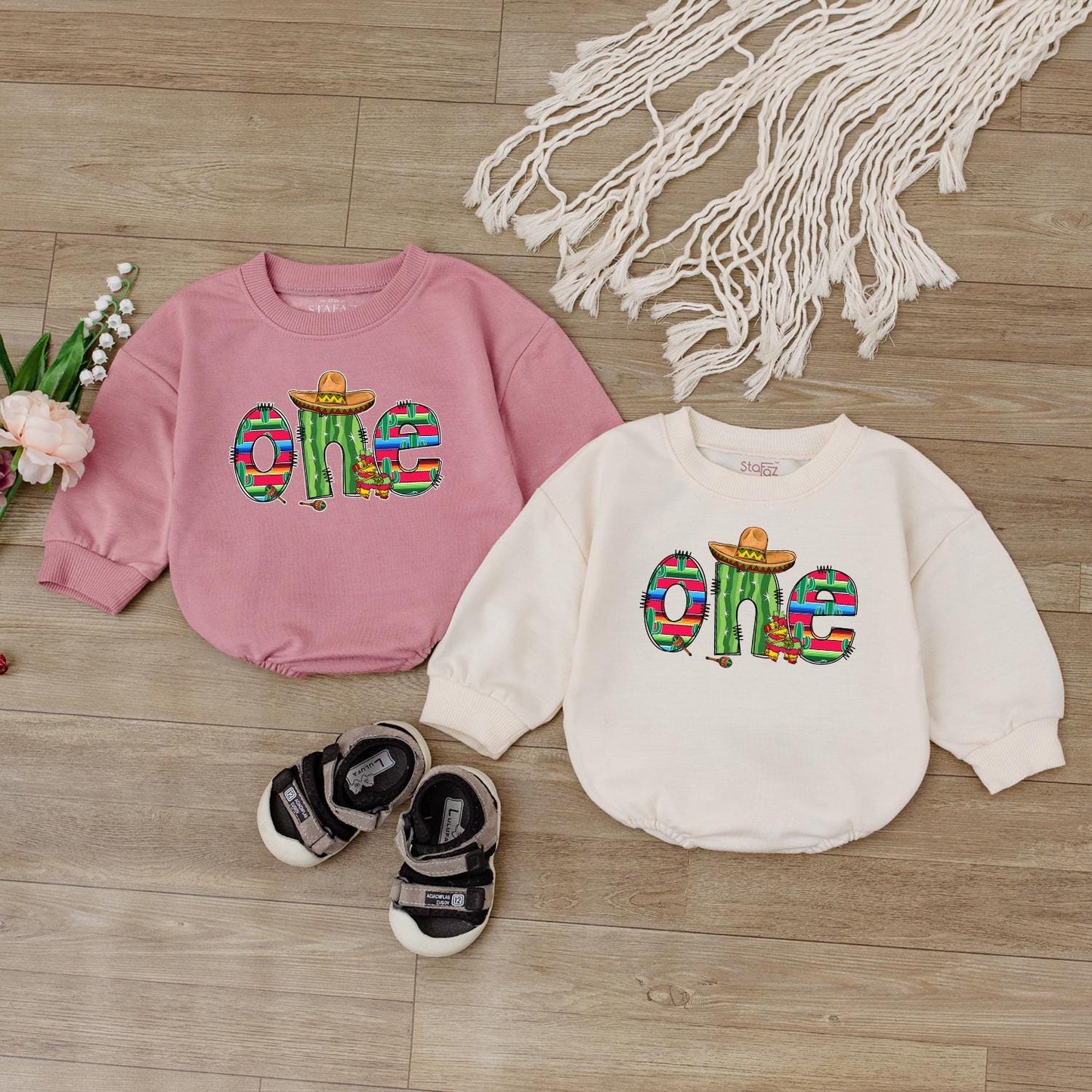Fiesta 1st Birthday Baby Romper | Uno Fiesta Outfit for Toddler Girl | Cinco de Mayo Party Shirt | Baby Shower Gift