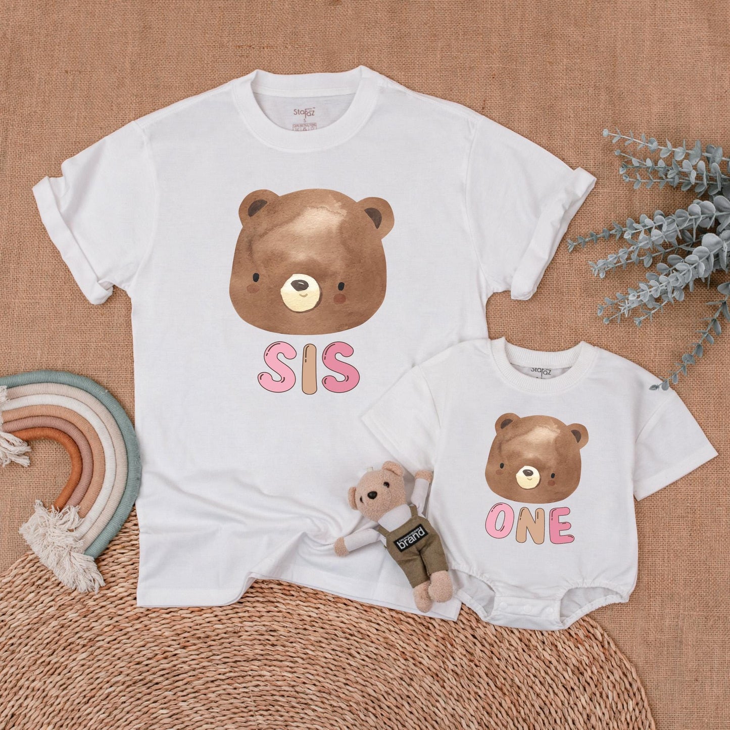 Beary First Birthday Matching Family Shirts, Mama, Dada, Bro, One Outfit, Baby Girl or Boy Birthday Bear Shirt, 1st Birthday Party Clothes, Cute Photo (138 chars)