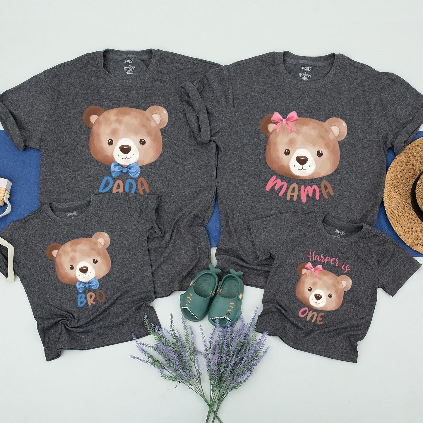 Beary First Birthday Matching Family Shirts, 1st Birthday Shirt