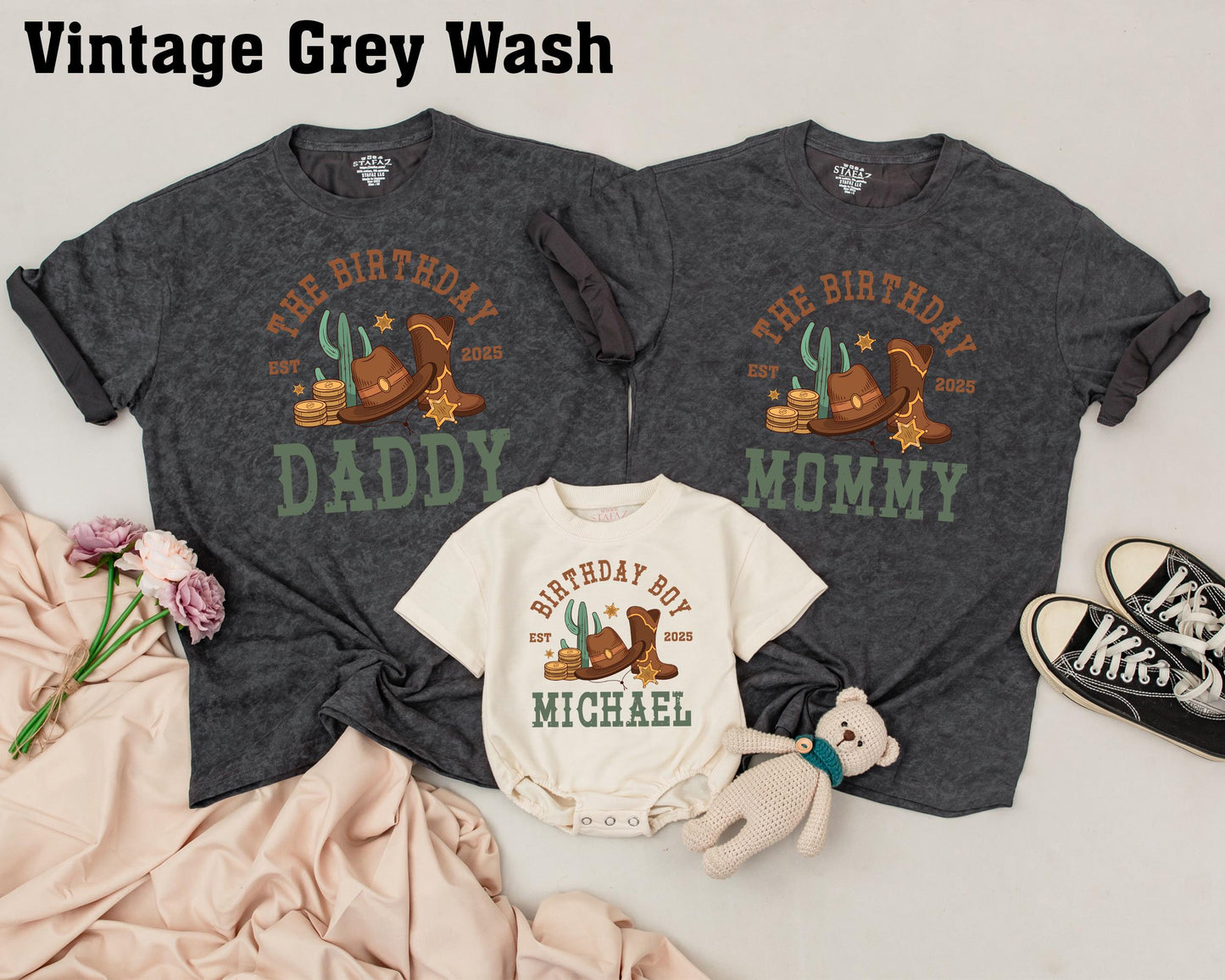 My First Rodeo Birthday Matching Family Shirts, Wild West 1st Birthday Outfit, Cowboy Cowgirl Western Farm Theme Party, Matching Group Outfits 136