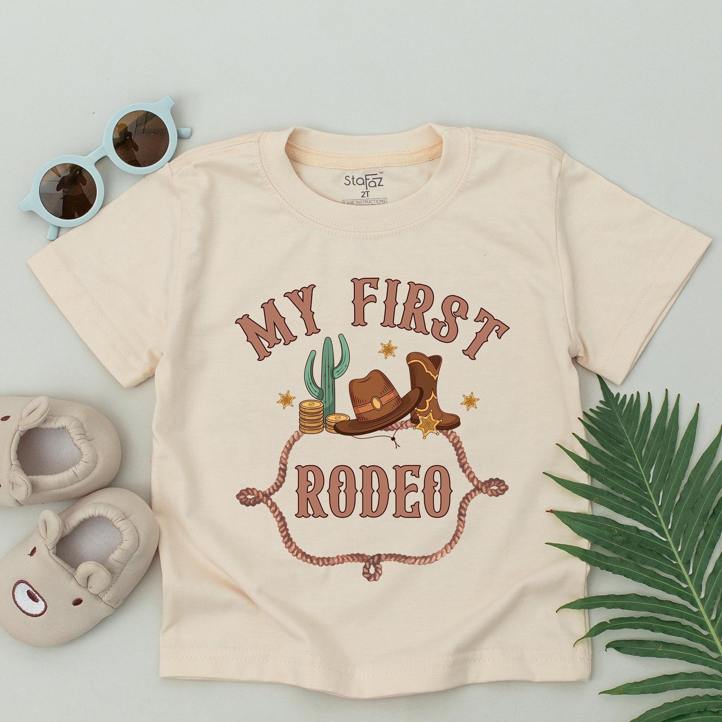 My 1st Rodeo Birthday Family T-Shirt Set Western Baby Boy First Rodeo Outfit Matching Mom, Dad, & Baby Girl