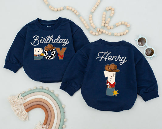 My First Rodeo Cowboy Romper, Personalized Western 1st Birthday Bodysuit, Retro Baby Outfit, Country Party Clothes, Baby Shower Gift Idea 138