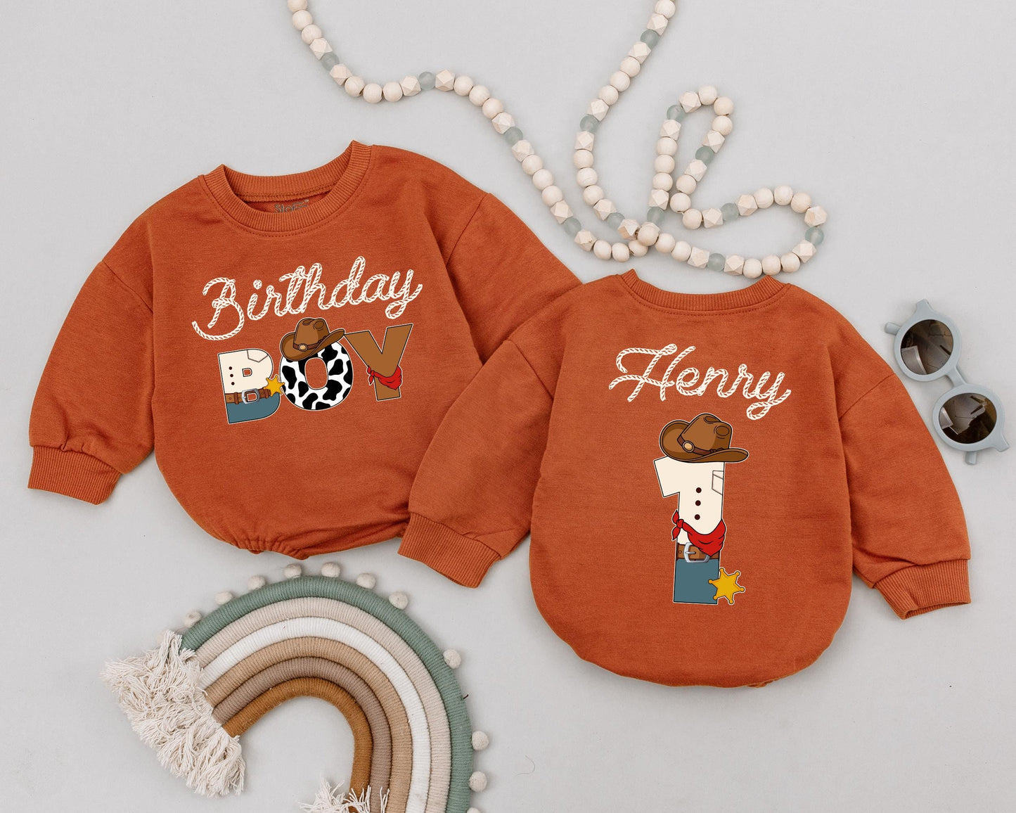 My First Rodeo Cowboy Romper, Personalized Western 1st Birthday Bodysuit, Retro Baby Outfit, Country Party Clothes, Baby Shower Gift Idea 138