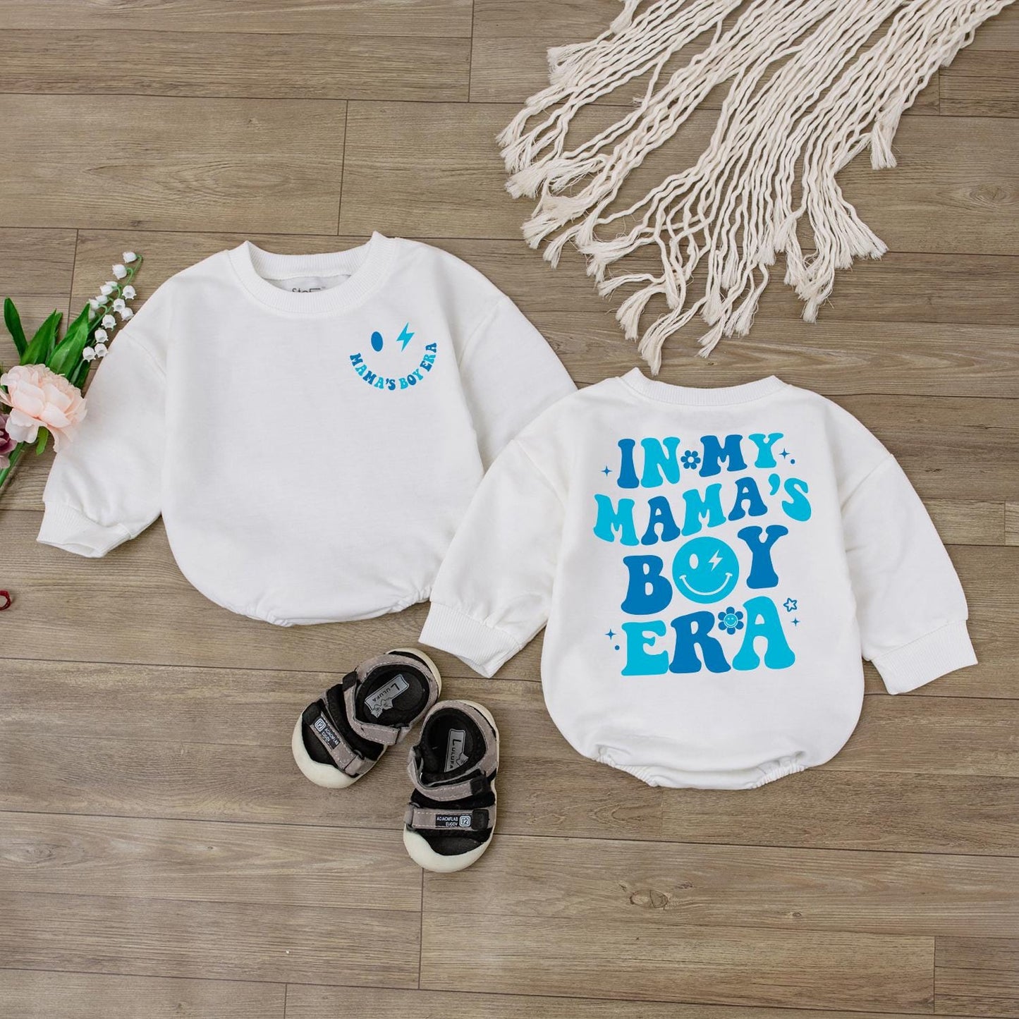 In My Mama's Boy Era Baby Romper - Newborn Bodysuit Baby Shower Gift for Son - Coming Home Outfit, Mom Boy Outfit, Baby Boy Clothes