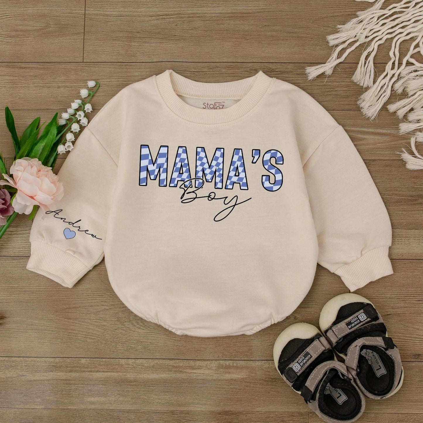 Mama's Boy Bubble Romper Long Sleeve, Mama's Boy Shirt, Baby Boy Outfit, Gift For Baby Boy, Baby Boy Clothes,Mothers Day,Coming Home Outfit