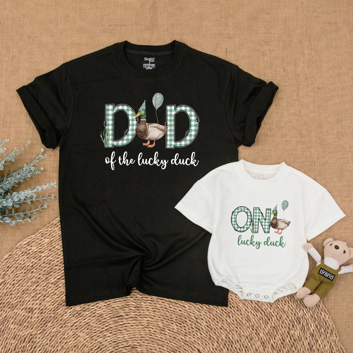 One Mallard Duck Birthday Family Matching Shirt Cute Duckling First Birthday Celebration Outfit