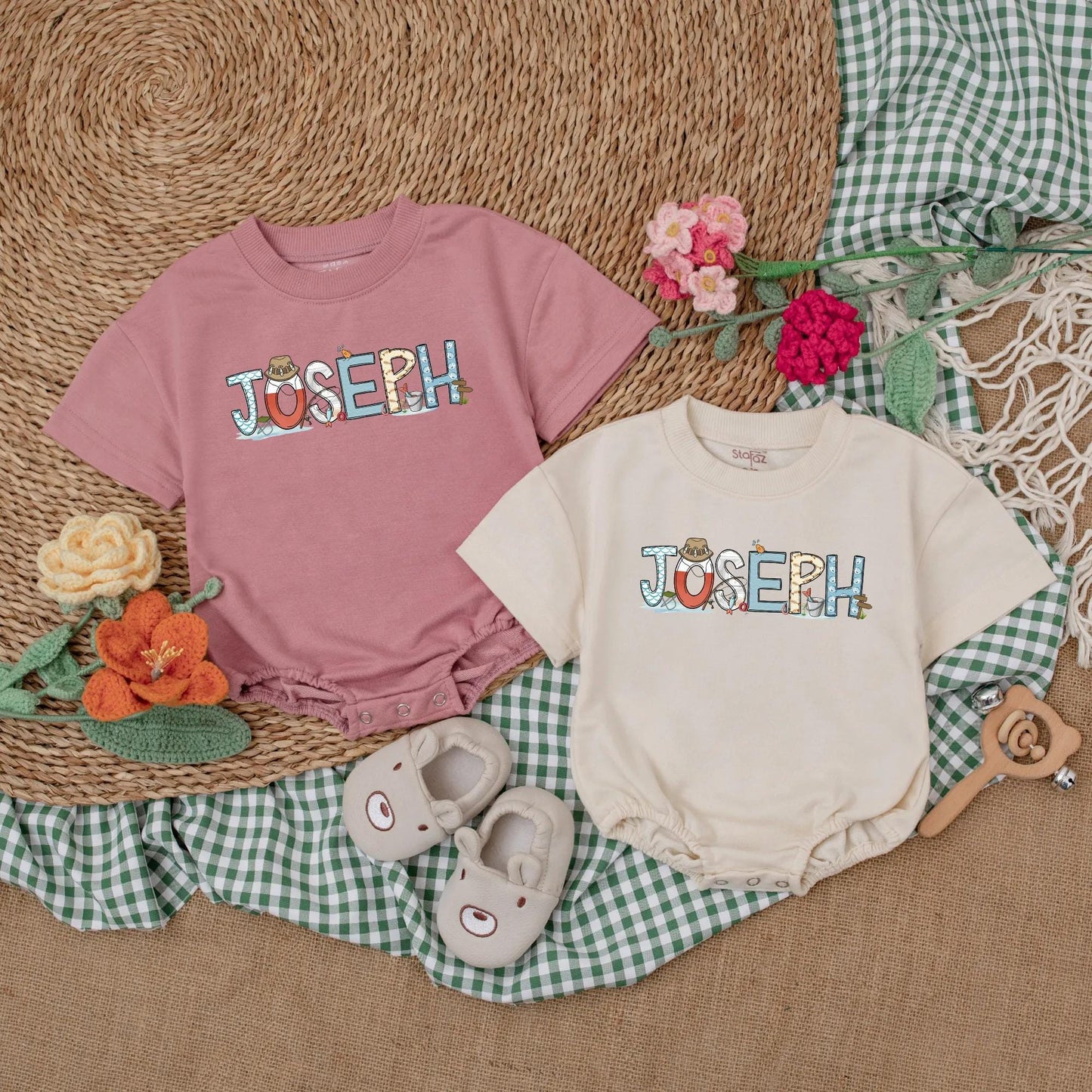 Fishing Baby Romper - Personalized Father's Day Baby Bodysuit - Fishing Baby Shower Gift Outfit for Boy or Girl