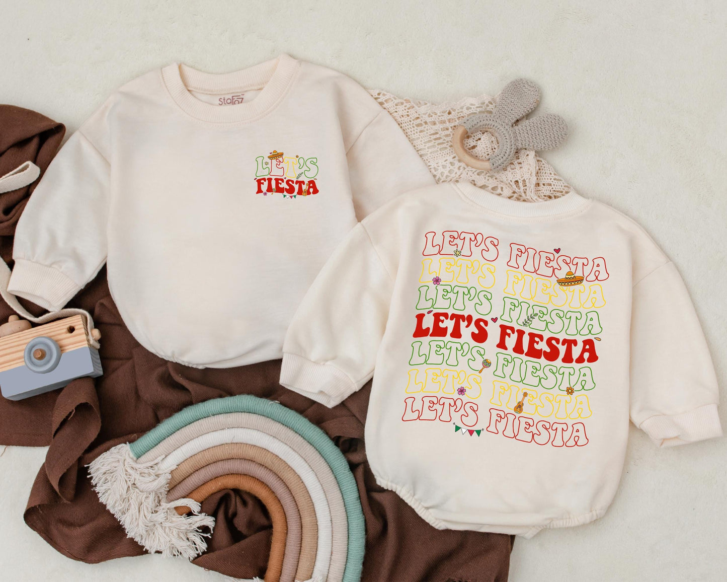 Let's Fiesta Baby Romper 1st Birthday Outfit Cinco De Mayo Bodysuit Adorable Taco Tuesday Gift
