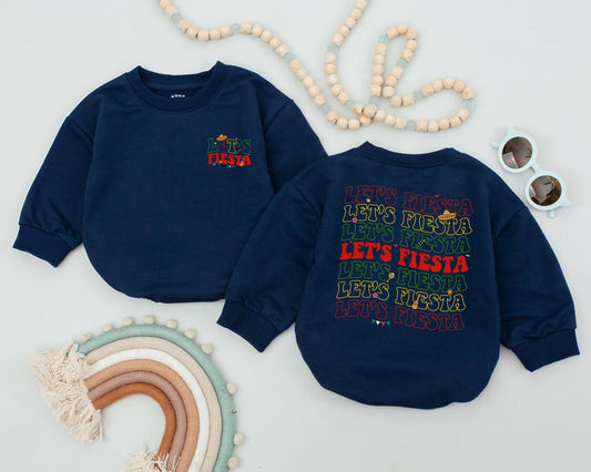 Let's Fiesta Baby Romper 1st Birthday Outfit Cinco De Mayo Bodysuit Adorable Taco Tuesday Gift