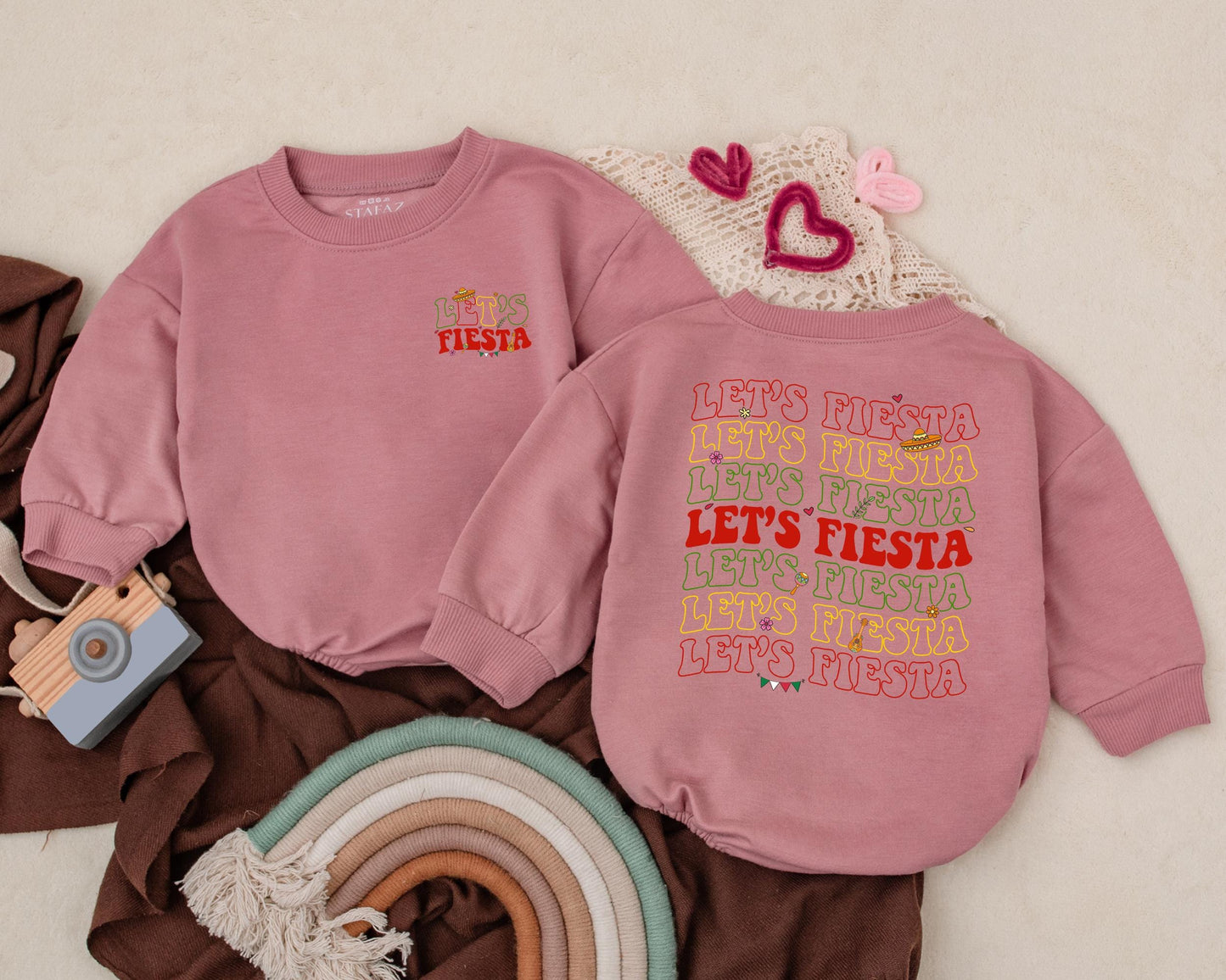 Let's Fiesta Baby Romper 1st Birthday Outfit Cinco De Mayo Bodysuit Adorable Taco Tuesday Gift