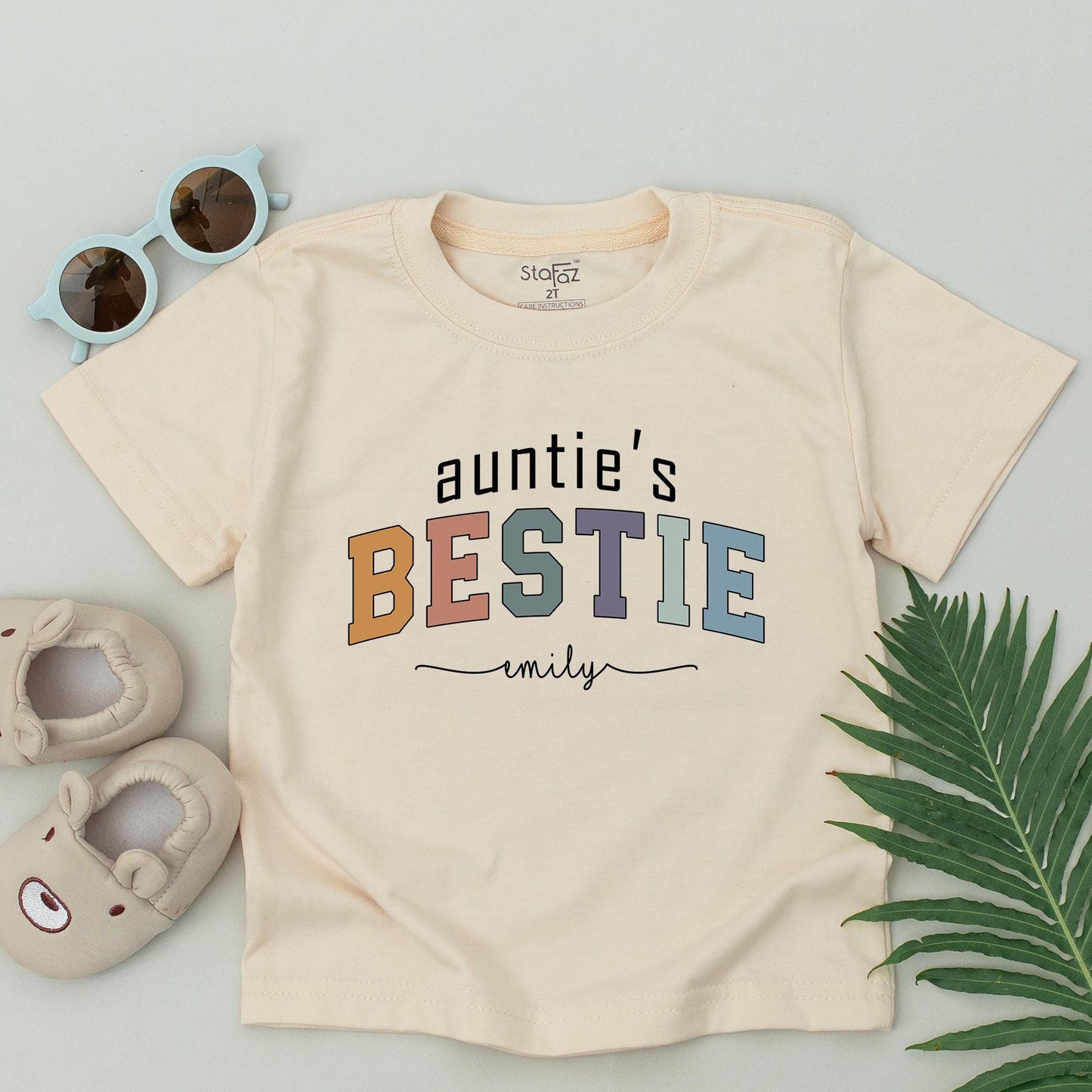 Custom Auntie & Auntie's Bestie Matching Shirt for Niece or Nephew Adorable Auntie Me Matching Family Outfit Gift