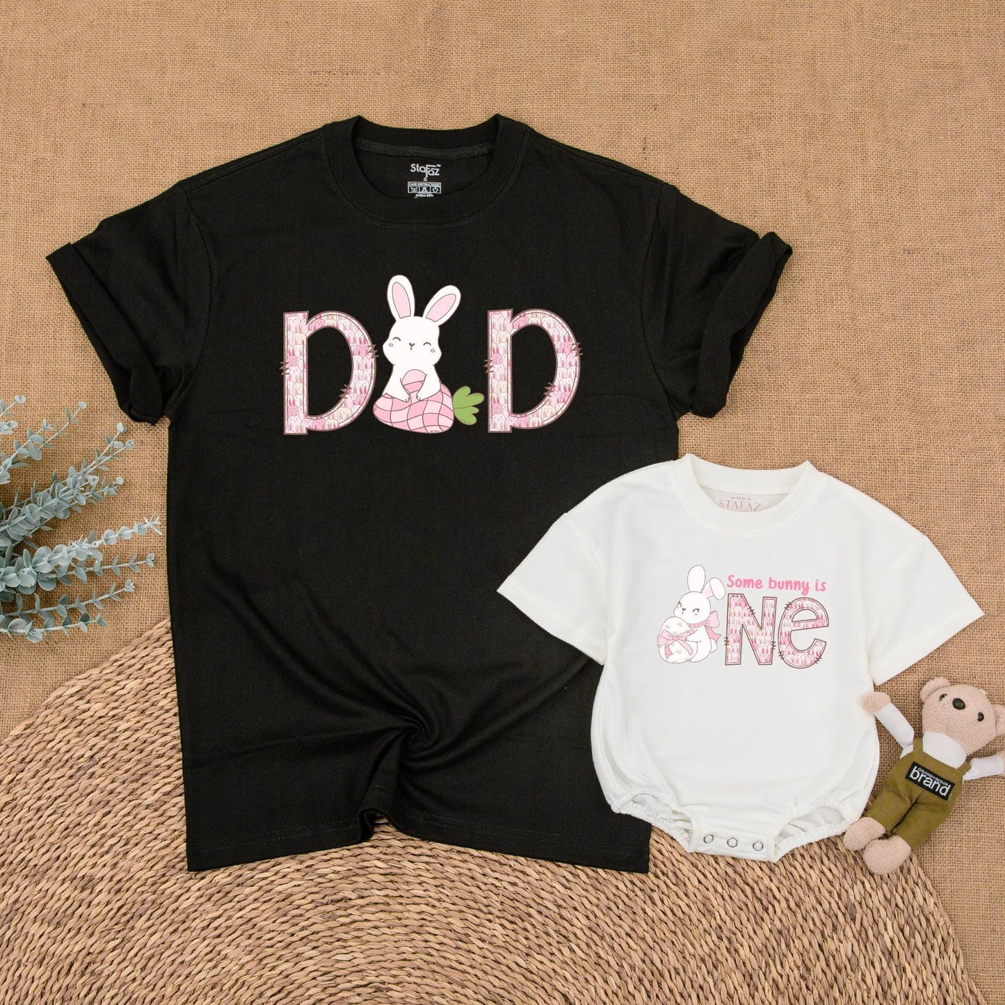 Some Bunny is One Matching Family Birthday Shirts, 1st Birthday Girl Outfits, Bunny Party, Mom & Baby, Custom