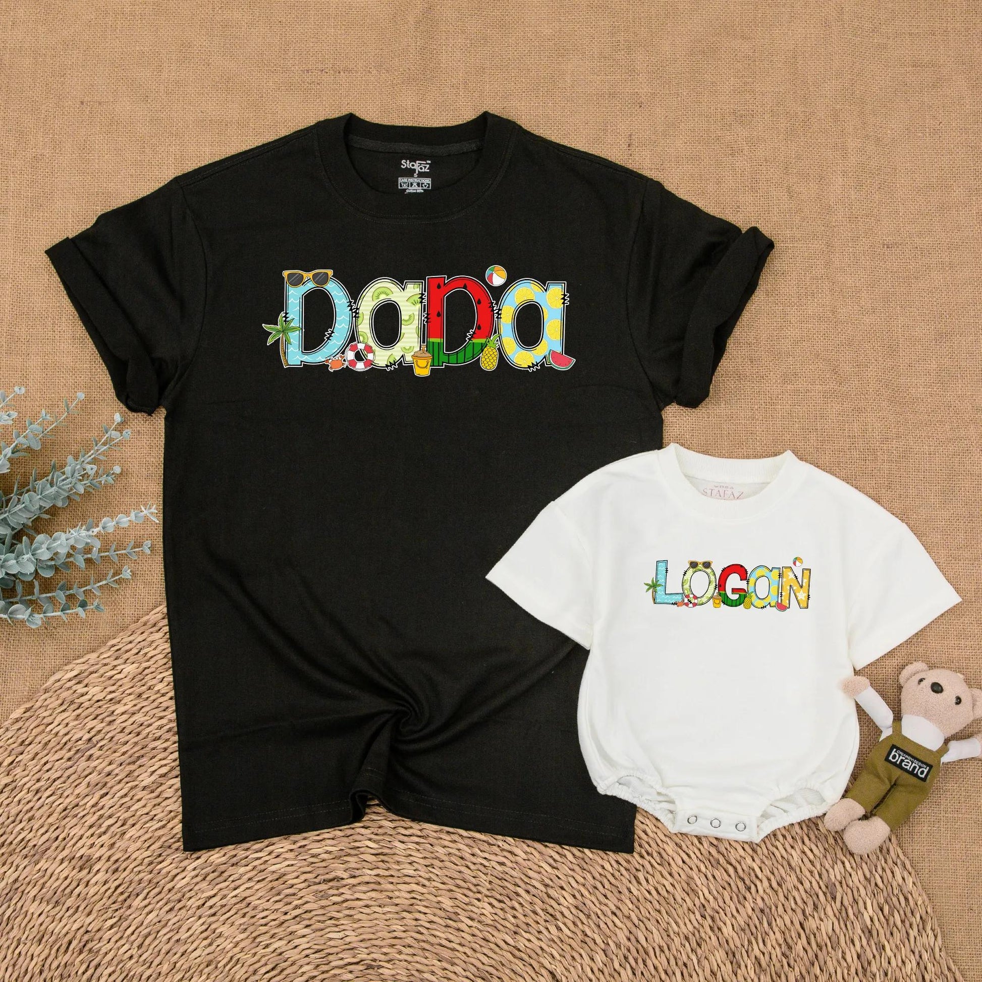 Summer Family Beach Birthday Matching Outfits 1st Birthday Vacation Coastal Holiday T-Shirts