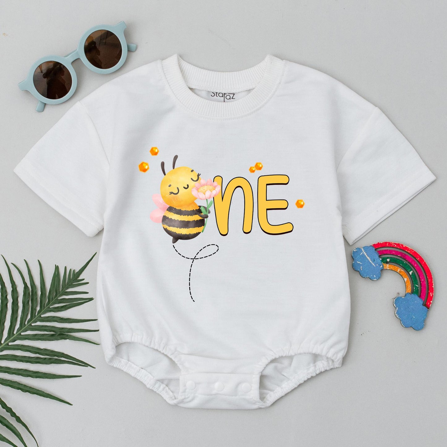 Personalized Bee 1st Birthday Family Matching Shirts for Mommy Daddy and Child Bumblebee Party Outfit Gift Idea First Birthday Celebration