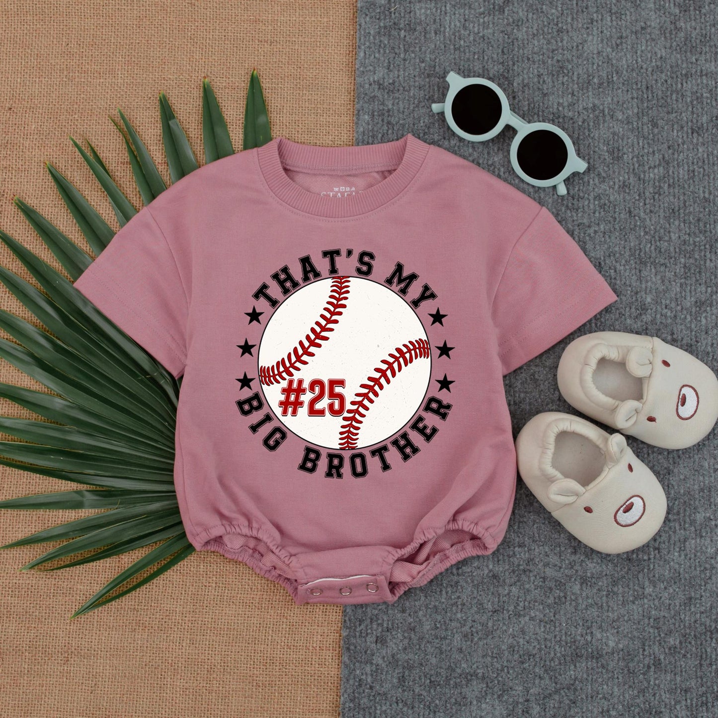 Big Brother Baseball Romper Game Day Outfit for Baby Boy, Baseball Fan Toddler Clothes, Big Bro Baseball Lover Gift