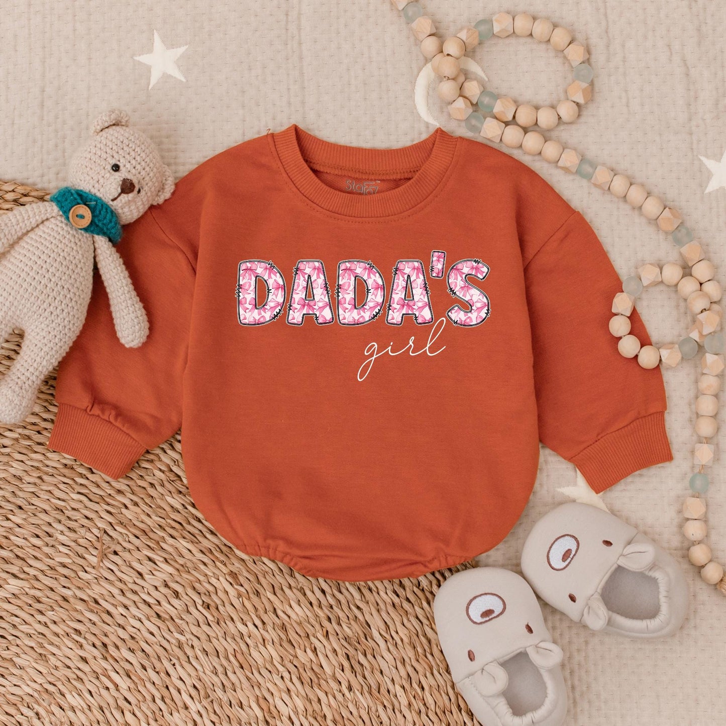 Daddy's Girl Romper Set First Father's Day Baby Clothes Newborn Outfit Cute Dad's Bestie Gift Pregnancy Reveal Shower Clothes, Soft Cotton 138