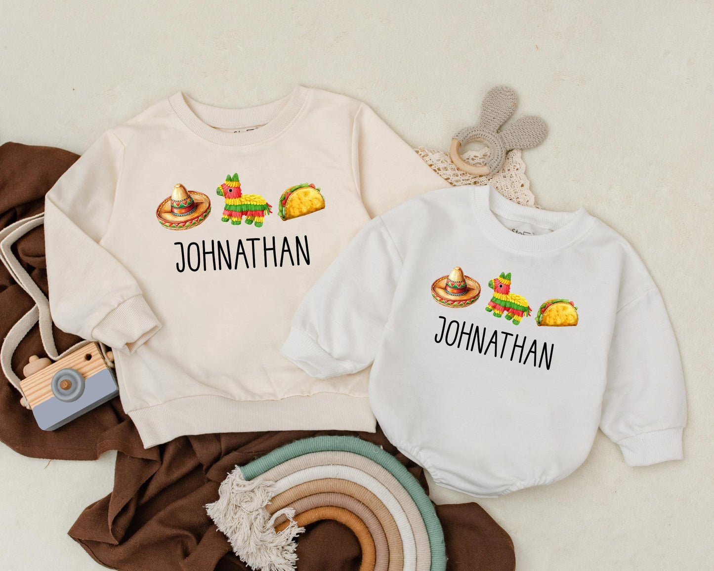 I'm Just Here For The Tacos Romper Personalized 1st Birthday Outfit Cinco De Mayo Taco Tuesday Baby Bodysuit Fiesta