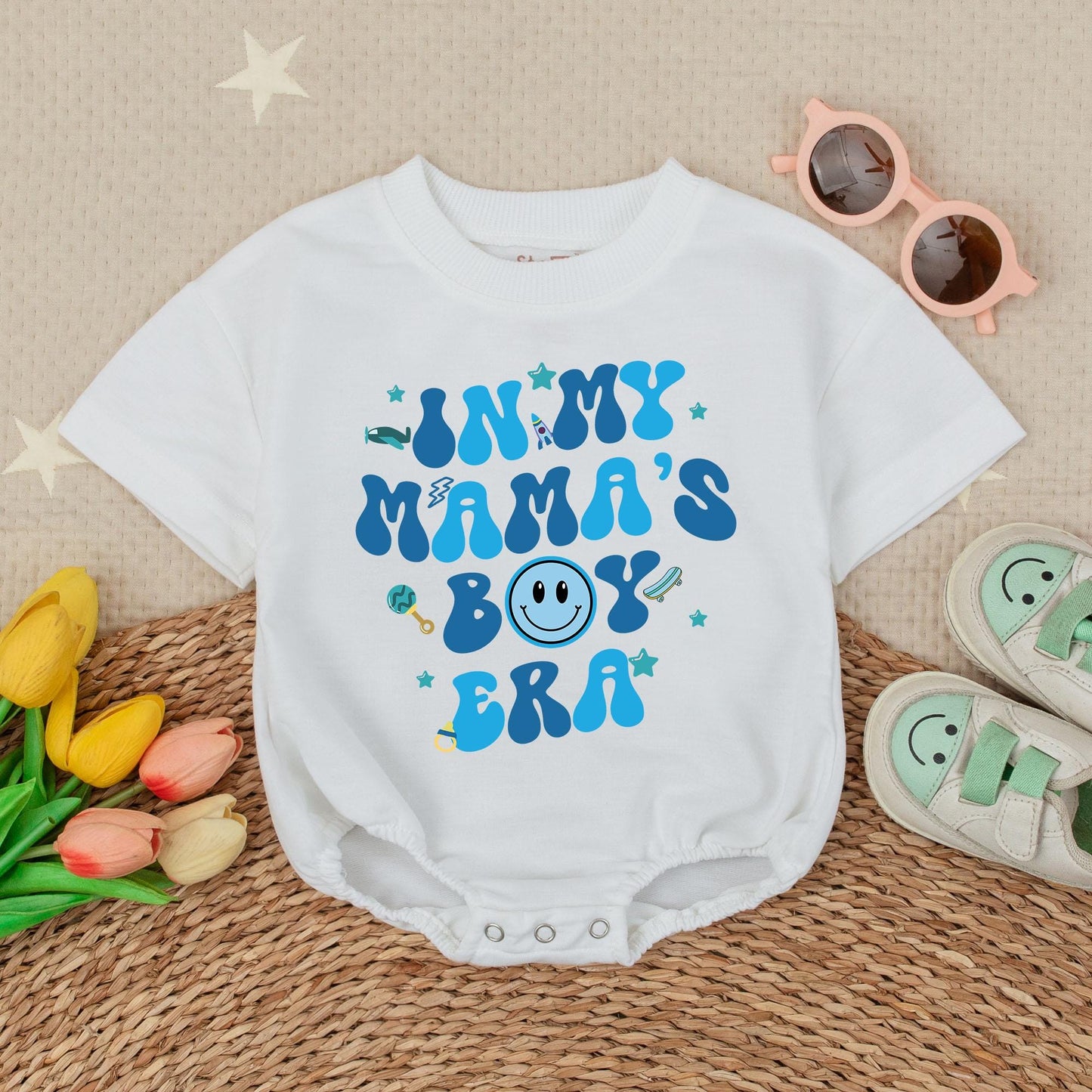 My Mama's Boy Era Romper & Bodysuit Gift for Baby Boy, Baby Outfit, Coming Home Outfit, Soft & Comfortable Cotton