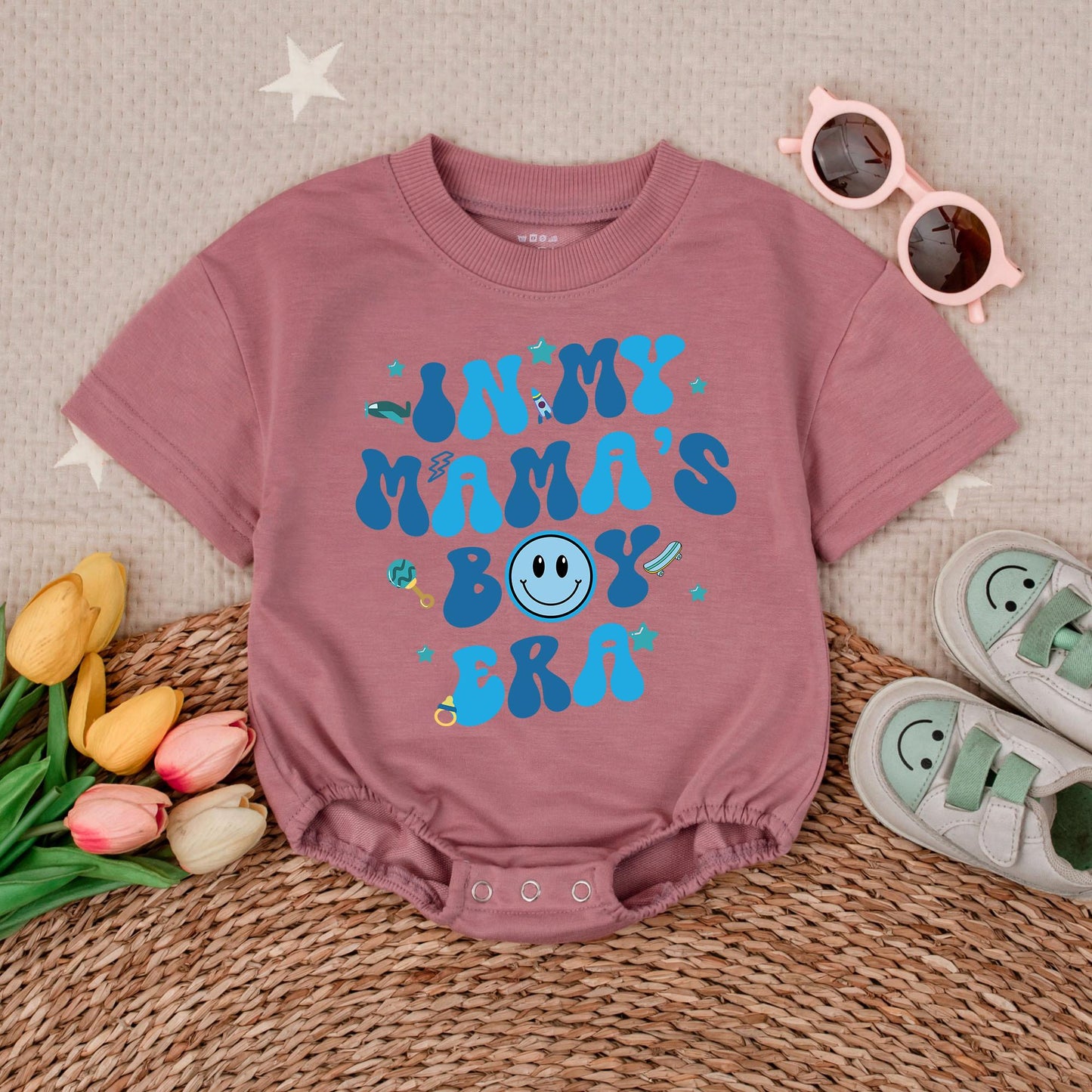 My Mama's Boy Era Romper & Bodysuit Gift for Baby Boy, Baby Outfit, Coming Home Outfit, Soft & Comfortable Cotton