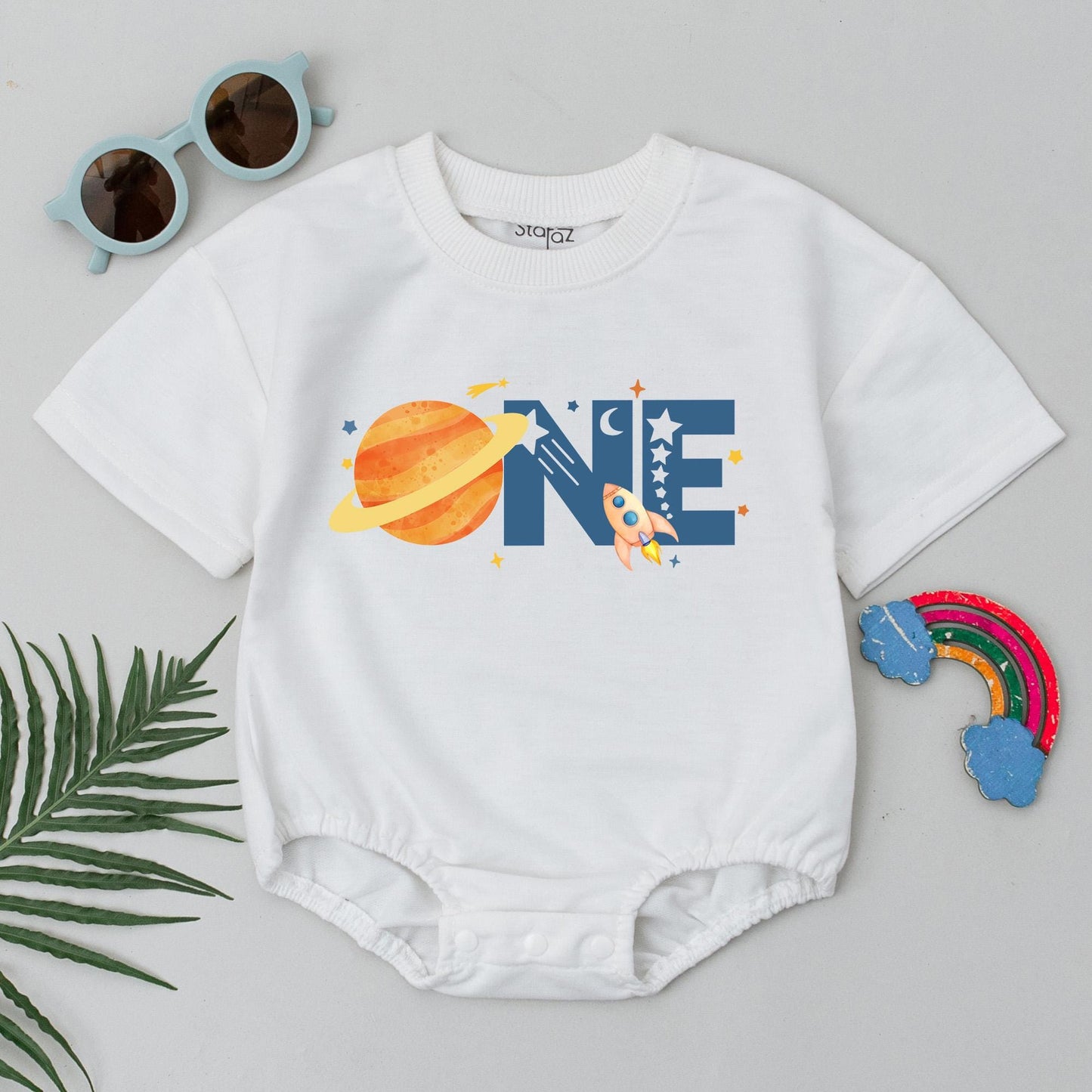 Personalized Space Birthday Family Matching T-Shirt for 1st Birthday Boy First Trip Around the Sun Astronaut Tee Gift