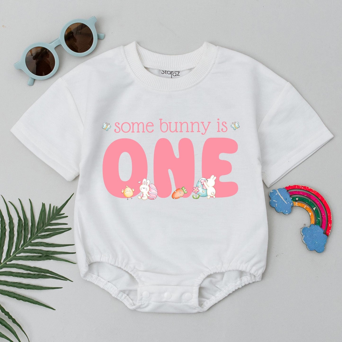 Matching Bunny 1st Birthday Family Shirts - Some Bunny is One Outfit, First Birthday Gifts, Personalized Baby Boy Girl