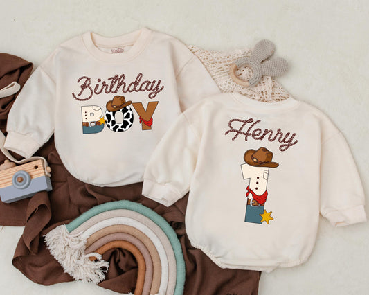 My First Rodeo Cowboy Romper, Personalized Western 1st Birthday Bodysuit, Retro Baby Outfit, Country Party Clothes, Baby Shower Gift Idea 138