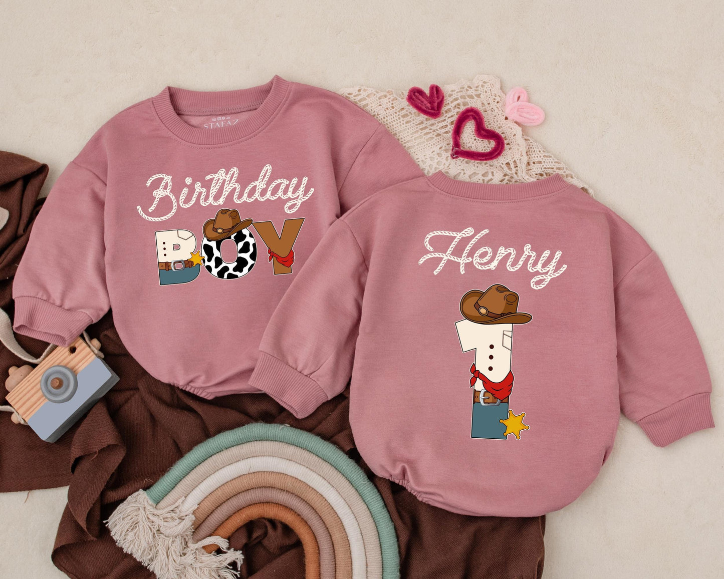 My First Rodeo Cowboy Romper, Personalized Western 1st Birthday Bodysuit, Retro Baby Outfit, Country Party Clothes, Baby Shower Gift Idea 138