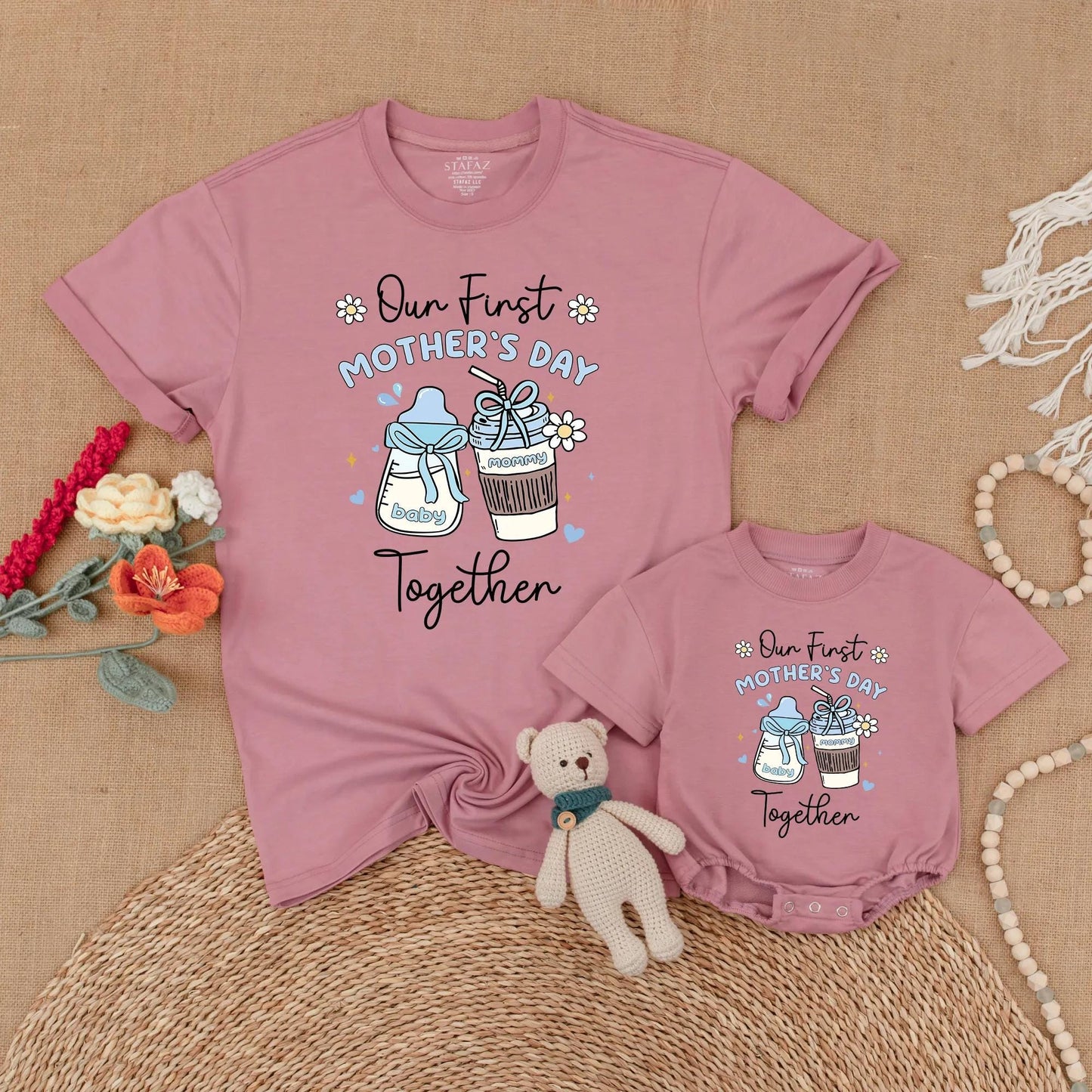 Our First Mother's Day Matching Shirt Mama & Me Outfit First Mothers Day Gift For Mom