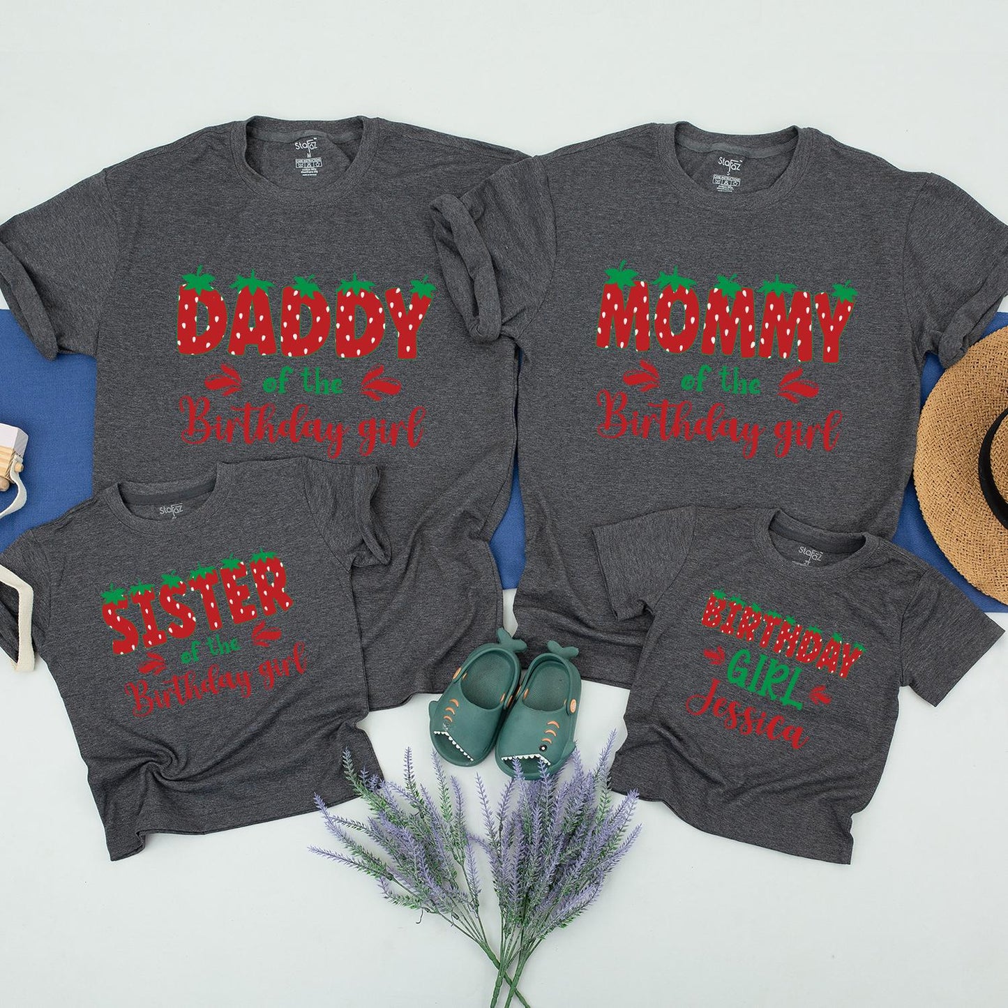 Sweet One Strawberry Birthday Girl Shirt Personalized Family Matching Party Tee Outfit First Birthday, Berry First Birthday, Sweet Strawberry Theme