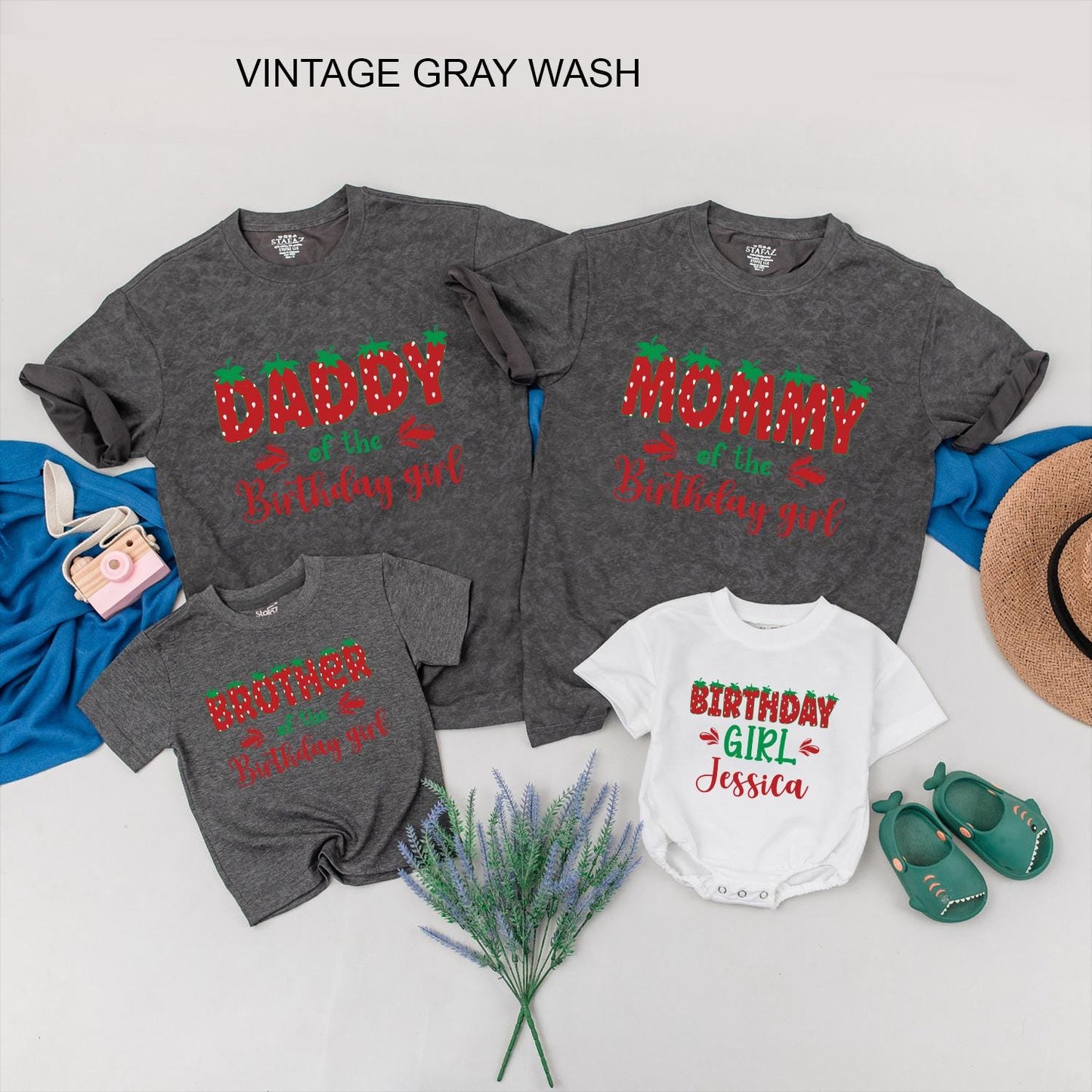 Sweet One Strawberry Birthday Girl Shirt Personalized Family Matching Party Tee Outfit First Birthday, Berry First Birthday, Sweet Strawberry Theme