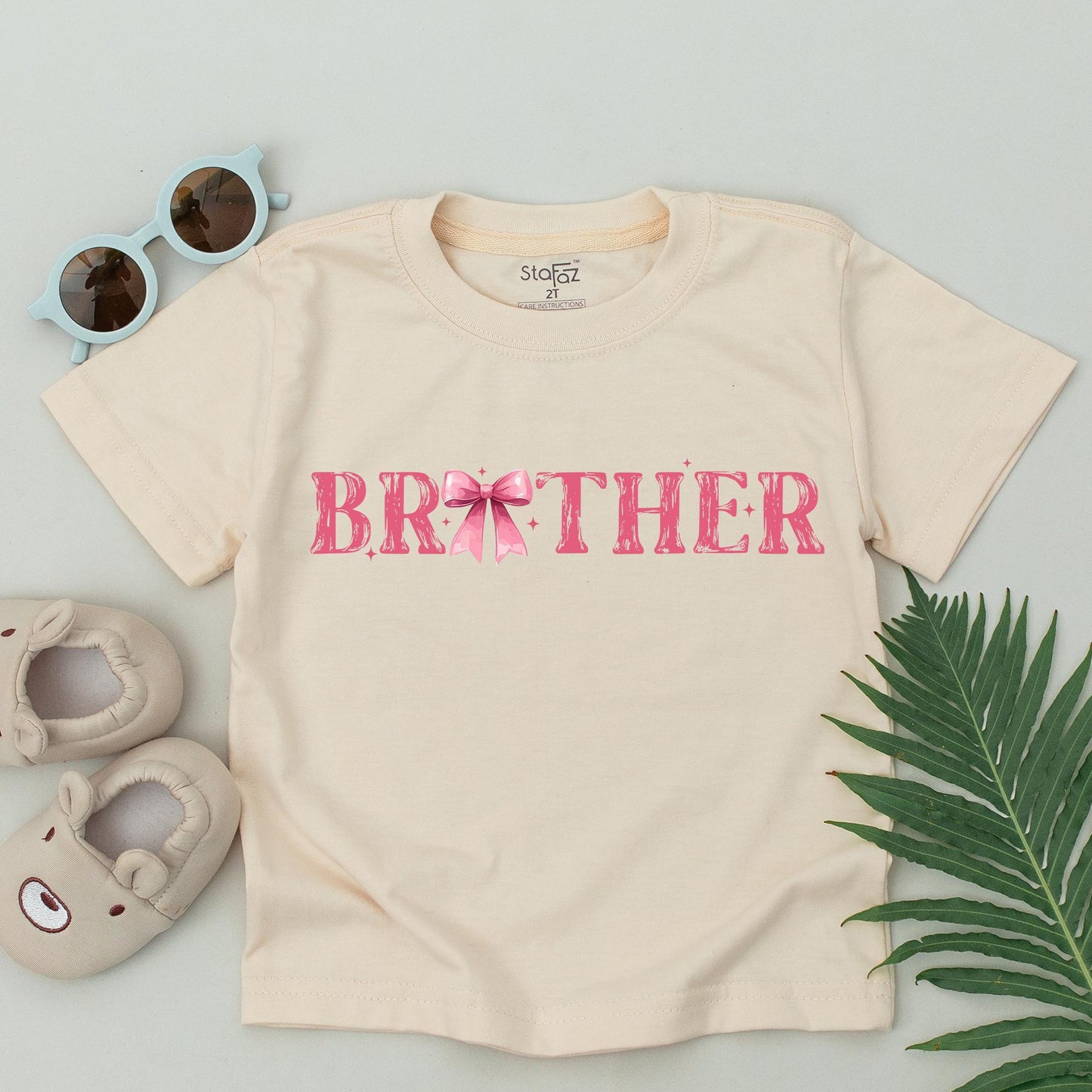 Custom Pink Bow First Birthday Family T-Shirt Sweet Girl 1st Birthday Party Matching Outfits