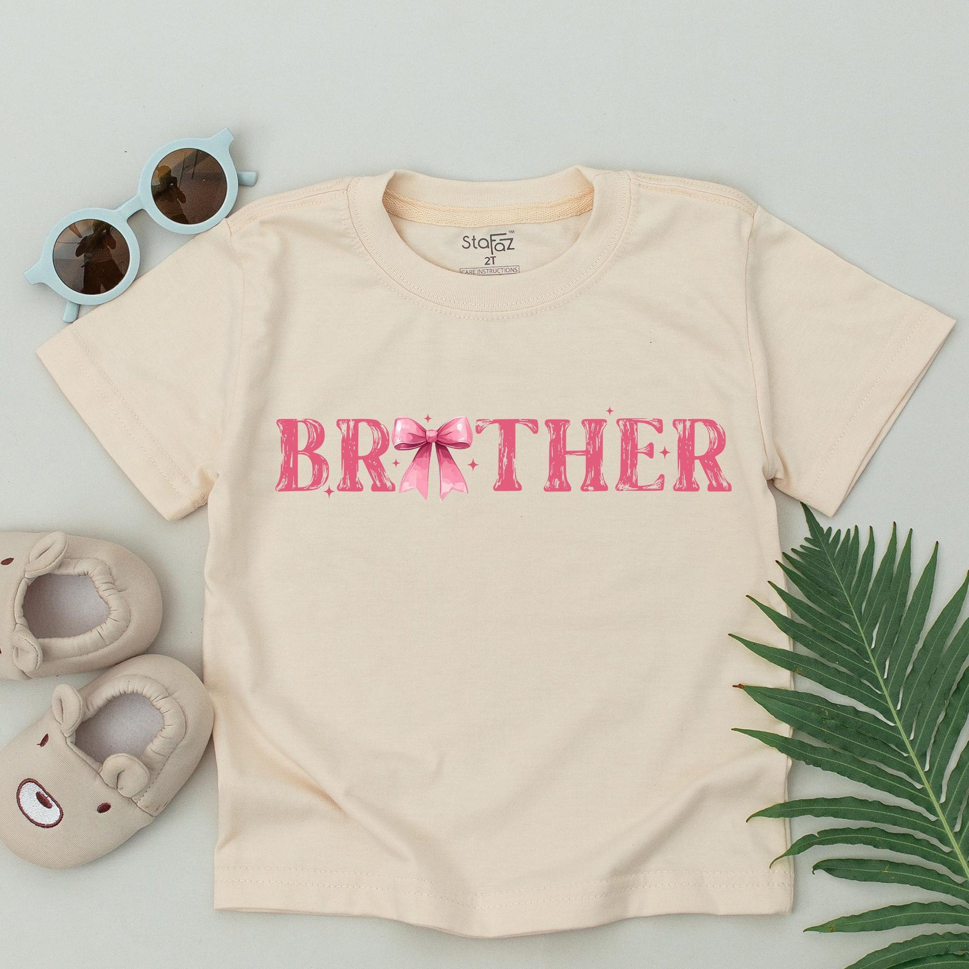 Custom Pink Bow First Birthday Family T-Shirt Sweet Girl 1st Birthday Party Matching Outfits