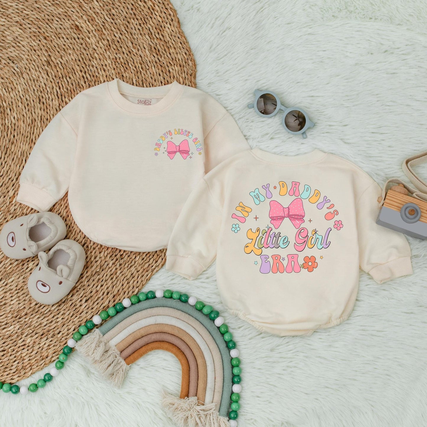 In My Daddy's Little Girl Era Romper, Daddy and Me Bodysuit for Baby Girl, Newborn Coming Home Outfit, First Father's Day Gift