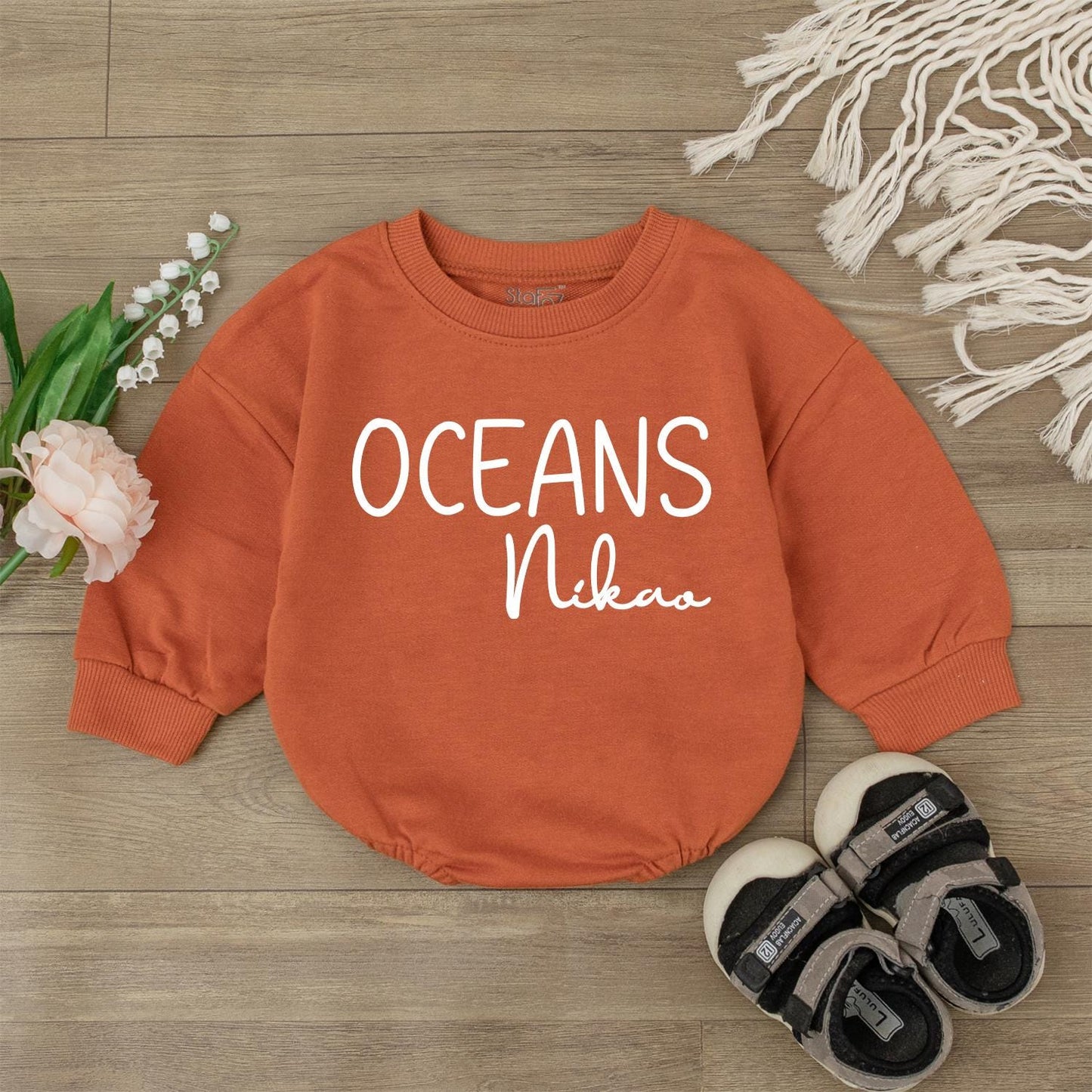 Personalized Baby Bodysuit with First & Middle Names - Custom Newborn Outfit, Coming Home Gift, Baby Shower Present