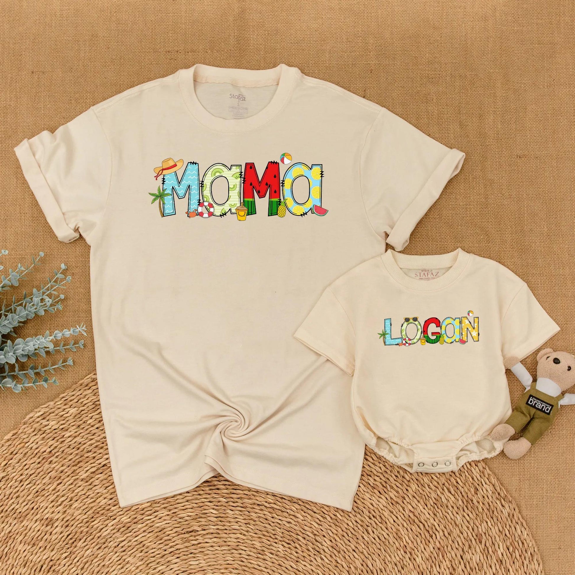 Summer Family Beach Birthday Matching Outfits 1st Birthday Vacation Coastal Holiday T-Shirts