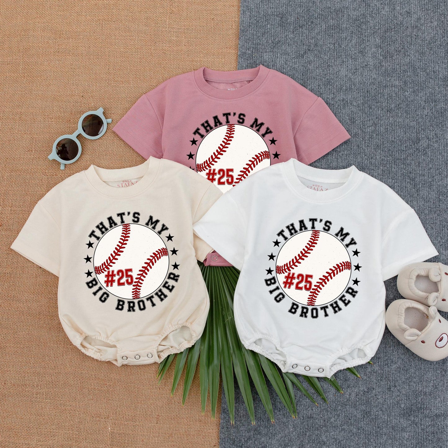 Big Brother Baseball Romper Game Day Outfit for Baby Boy, Baseball Fan Toddler Clothes, Big Bro Baseball Lover Gift