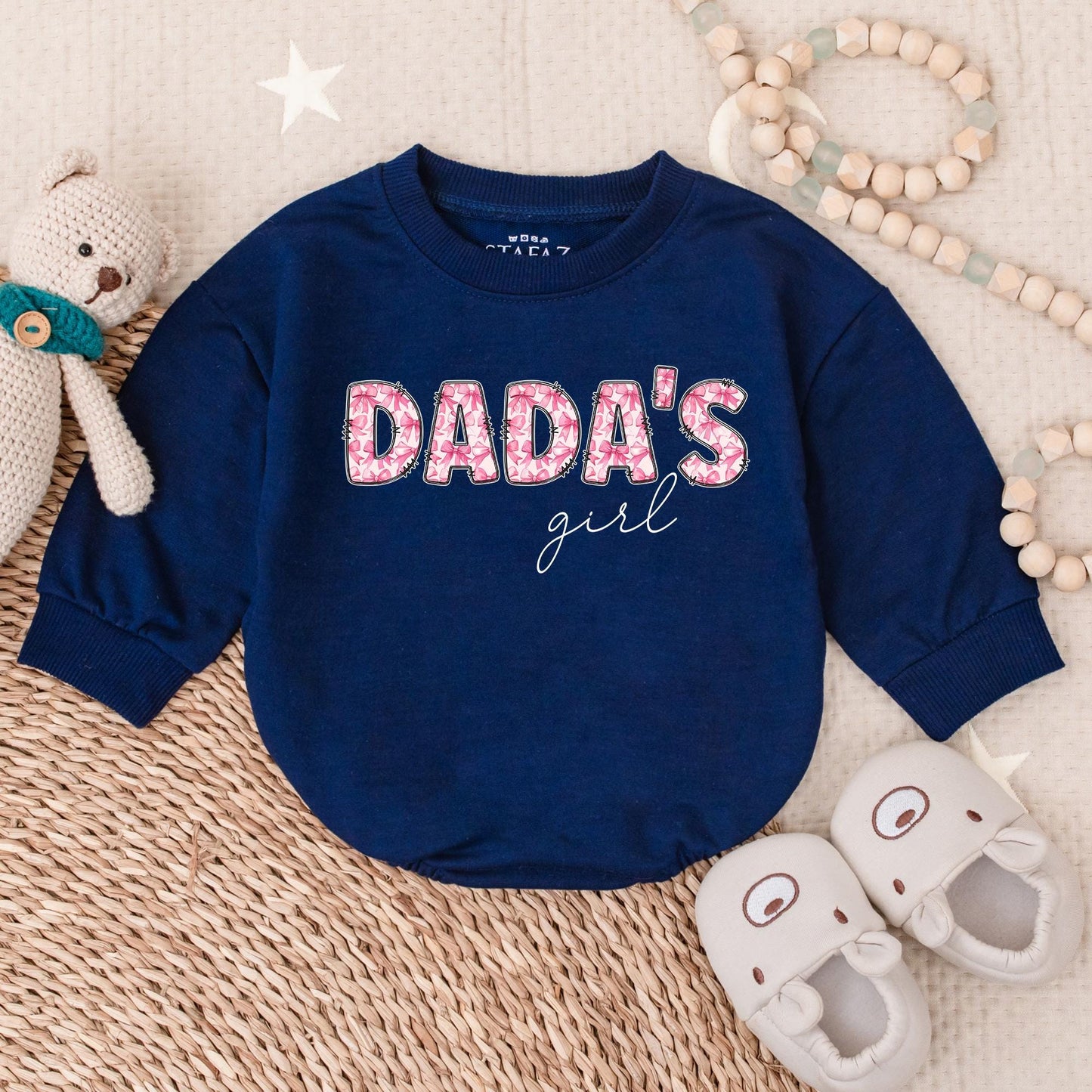 Daddy's Girl Romper Set First Father's Day Baby Clothes Newborn Outfit Cute Dad's Bestie Gift Pregnancy Reveal Shower Clothes, Soft Cotton 138