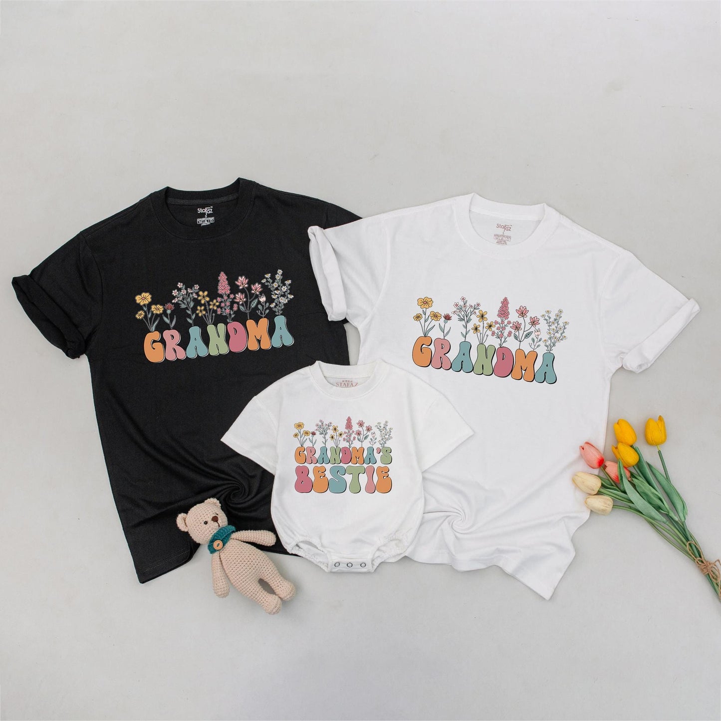 Sweet Matching Grandma & Me T-Shirt Set for Baby, Toddler, Youth, and Newborn Grandchild, New Nana Gift & Baby Shower