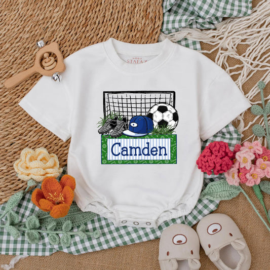 Personalized Soccer Baby Romper with Daddy Design for Gameday Cute Infant Boy Bodysuit Outfit Ideal Baby Shower Gift Football Season
