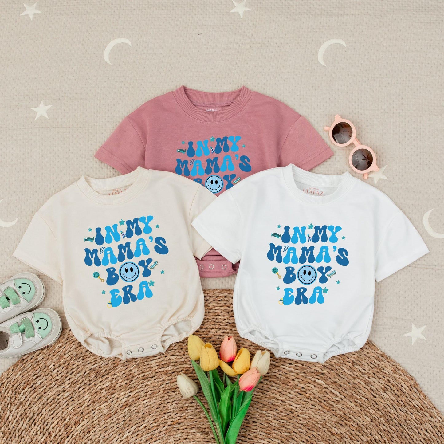 My Mama's Boy Era Romper & Bodysuit Gift for Baby Boy, Baby Outfit, Coming Home Outfit, Soft & Comfortable Cotton