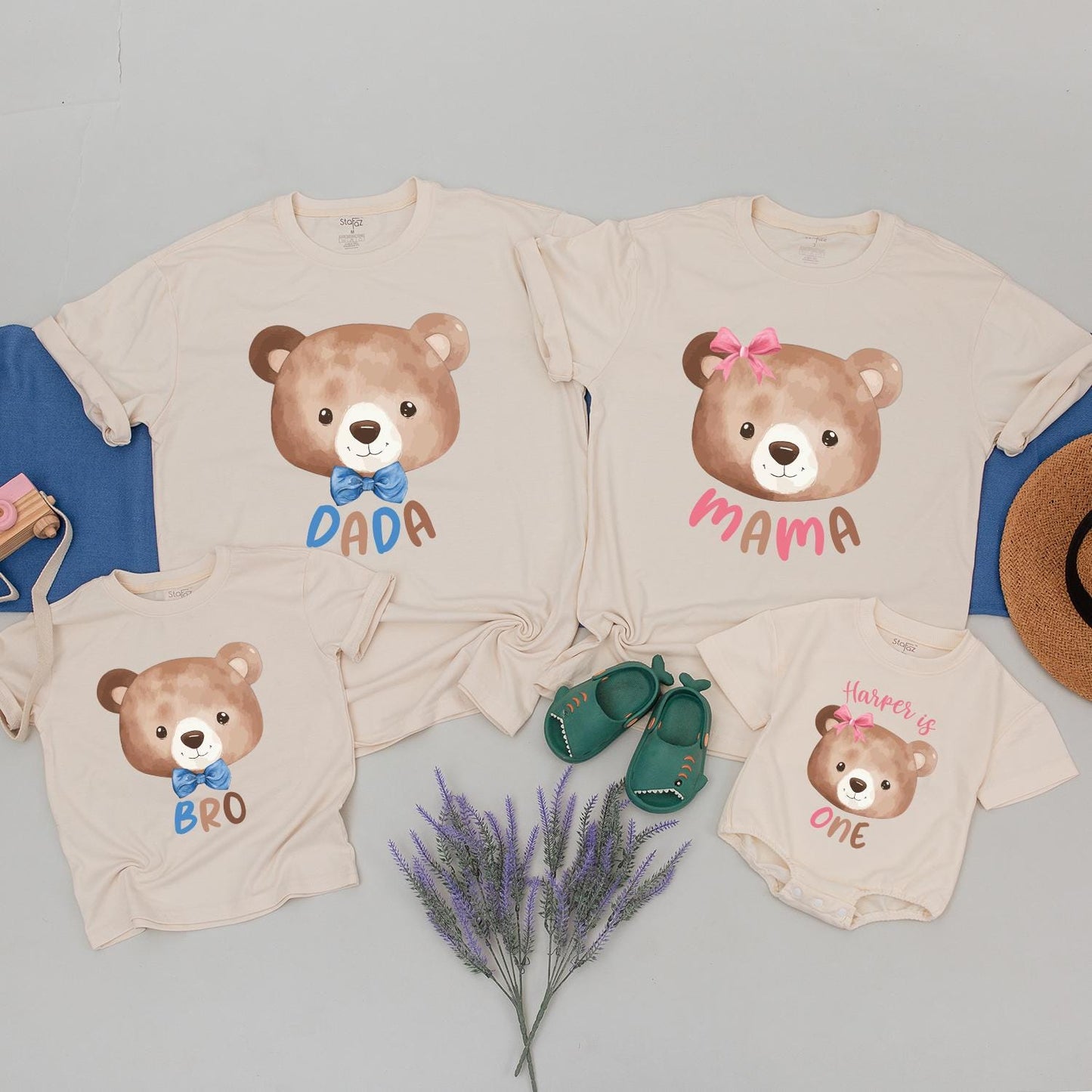 Beary First Birthday Matching Family Shirts, 1st Birthday Shirt