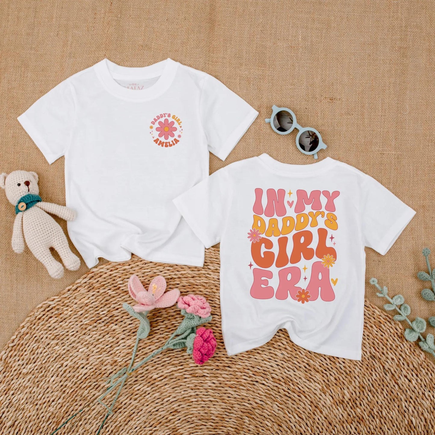 My Daddy's Girl Era Romper Personalized Retro Baby Outfit, Father's Day Gift, Cute Daughter Bodysuit, Daddy and Me Matching Clothes, Short Sleeve Romper