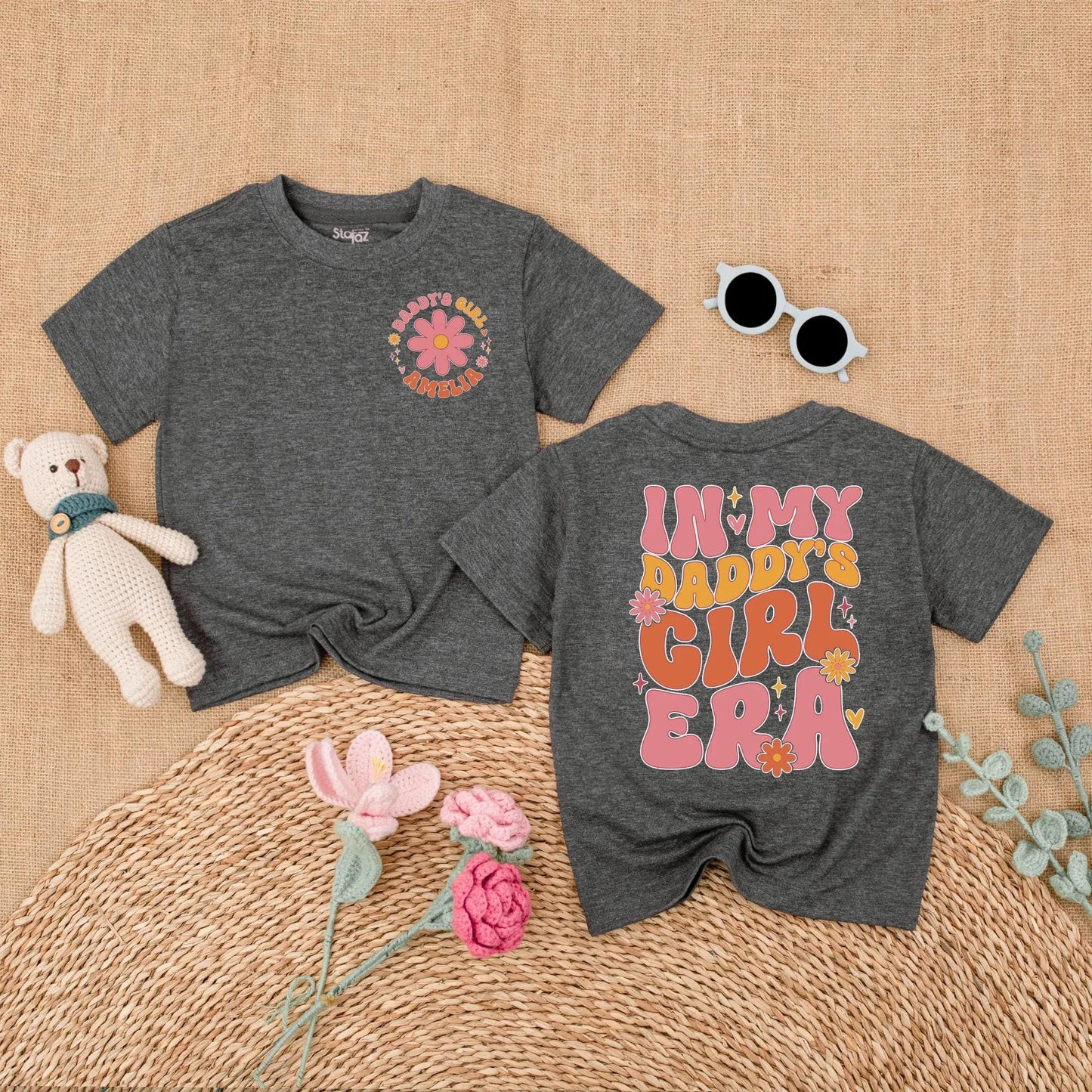 My Daddy's Girl Era Romper Personalized Retro Baby Outfit, Father's Day Gift, Cute Daughter Bodysuit, Daddy and Me Matching Clothes, Short Sleeve Romper