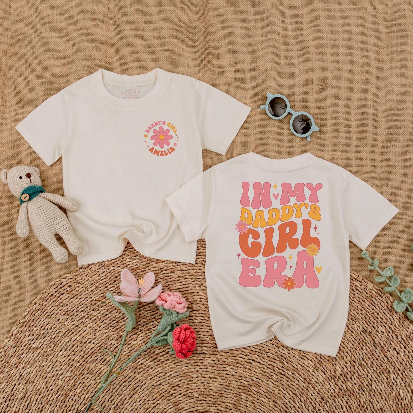 My Daddy's Girl Era Romper Personalized Retro Baby Outfit, Father's Day Gift, Cute Daughter Bodysuit, Daddy and Me Matching Clothes, Short Sleeve Romper