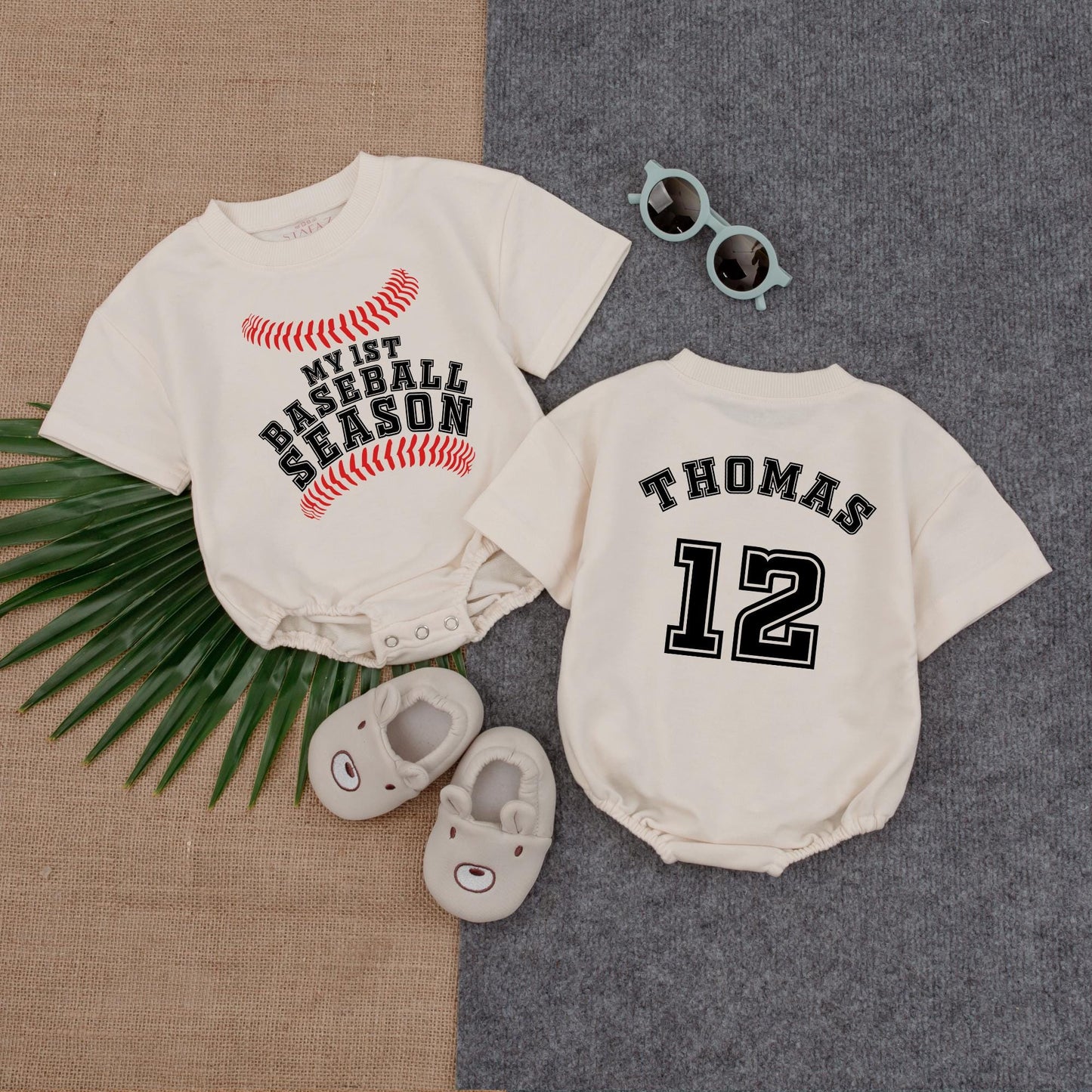My 1st Baseball Season Bubble Romper Baby Boy Game Day Outfit Infant Baseball T-Shirt Perfect First Season Gift Summer Baby Clothes